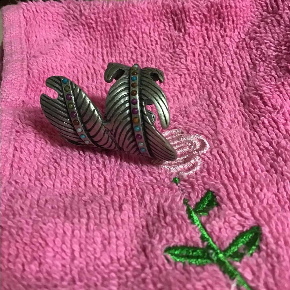 Multi-stoned Feather ring - Picture 3 of 3
